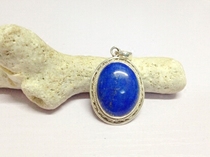 Yunyou brought back 2 lapis lazuli pendants from Nepal 925 silver handmade lone products