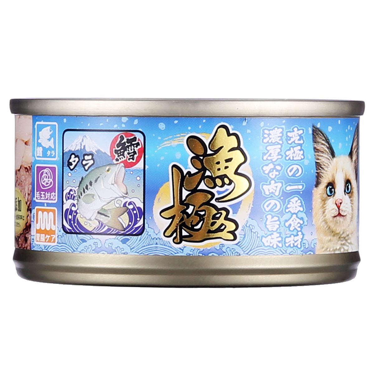 波奇网 宠物猫罐头湿粮猫零食渔极-金枪鱼+银鳕鱼80g AY23猫罐头