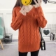 Mùa xuân 2017 mới áo len ngắn học sinh set đồ nữ xòe cổ chữ V áo len xoắn cổ nữ áo khoác len nữ ngắn Cardigan