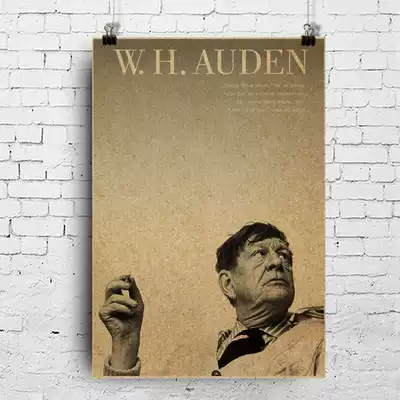 American poet W H Auden Wystan Hugh Auden to Byron literary character wall chart