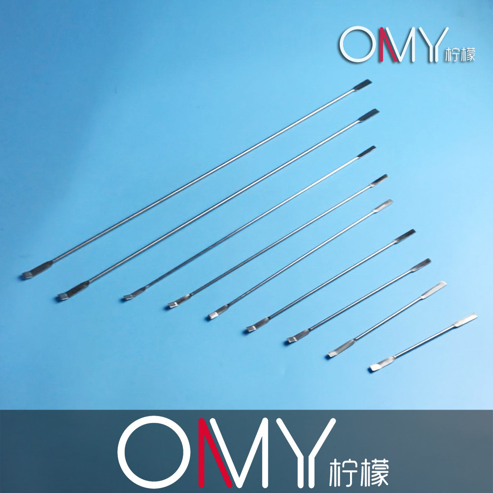 不锈钢双头药刮 刮刀 刮铲 接种铲125/150/180/200/250/300/500mm