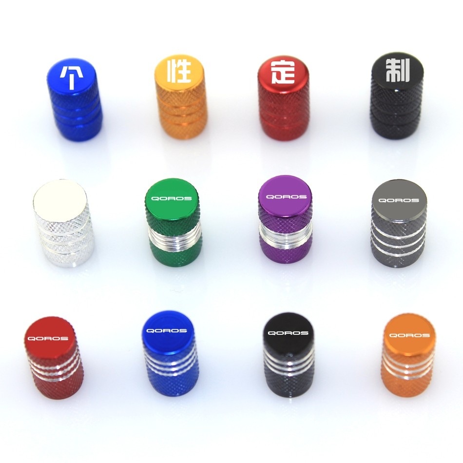 观致气门帽气门嘴气门芯盖汽车轮胎轮毂定制改装红灰蓝银黑金色