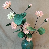 Simulation Lotus Lotus Lotus Sleeping Lotus Flower Hall for flower pendulum with high imitation cloth art