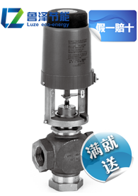 Johnson Johnson VG7201PT Electric Two Way Regulator Threaded Water Pipe Plunger Valve Copper DN32