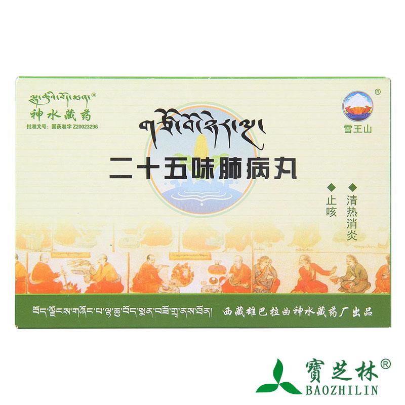 雪王山 二十五味肺病丸 48丸/盒