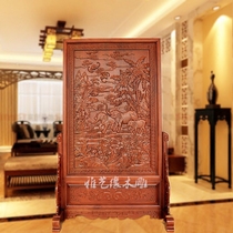 New all solid wood double-sided carved floor-to-ceiling screen interstitial new Chinese furniture living room partition entrance background wall