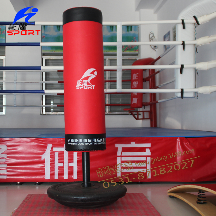 Professional adult boxing sandbag Vertical household Sanda Tumbler sandbag Solid cast iron base Cylindrical