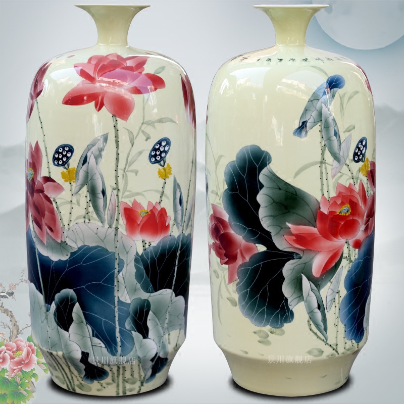 Jingdezhen ceramic vase hand - made scent figure I and contracted vase figure study of home sitting room hotel furnishing articles