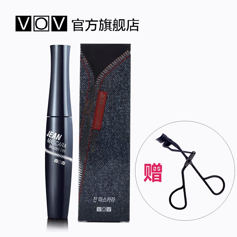 vov彩妆 牛仔睫毛膏 自然纤长防水卷翘不晕染 韩国正品 送睫毛夹