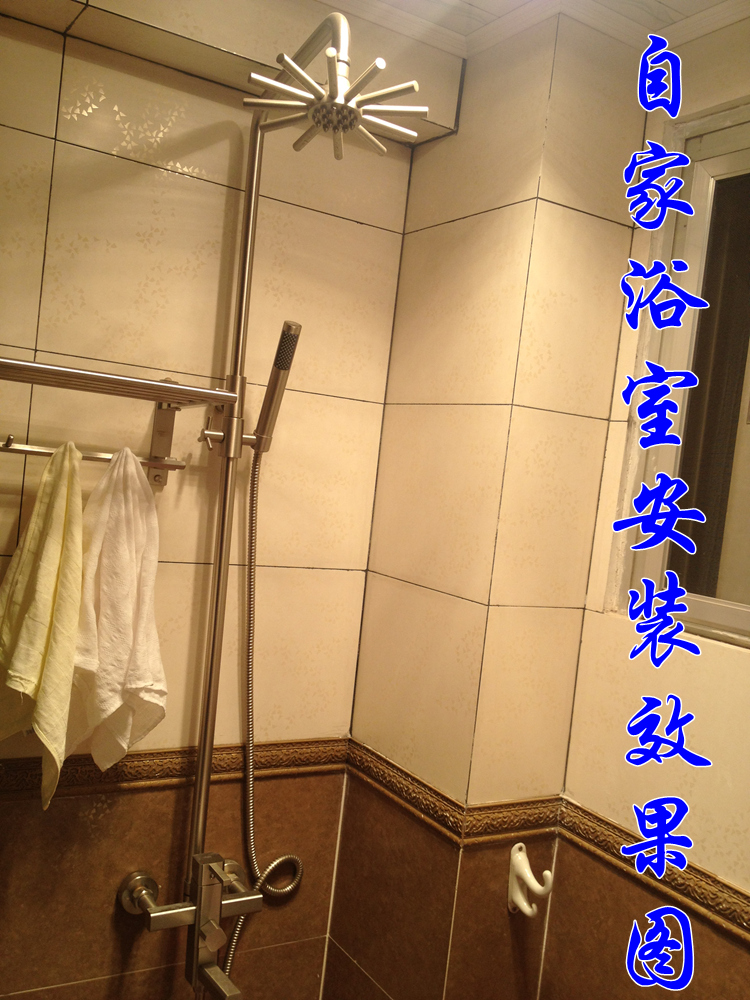 German all - copper drawing shower faucet sprinkling suit matte - colored sewer 360 degrees rotation