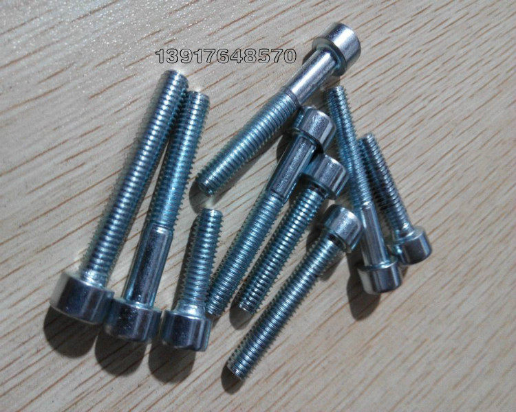 Galvanized inner hexagonal screw 8 8 grade inner hexagonal galvanized screw white zinc inner hexagonal bolt m14