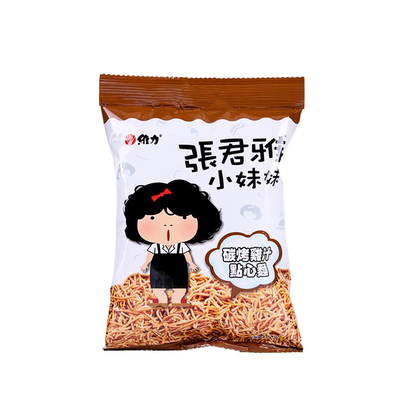 【天猫超市】台湾进口膨化零食 张君雅小妹妹碳烤鸡汁点心面100g