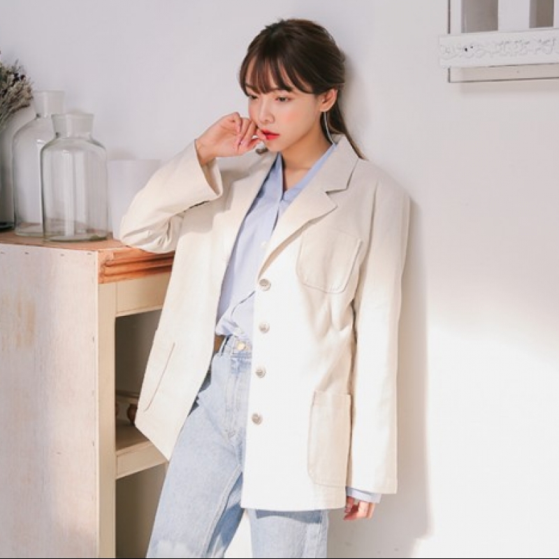 韩国stylenanda官方正品 多口袋点缀西装夹克