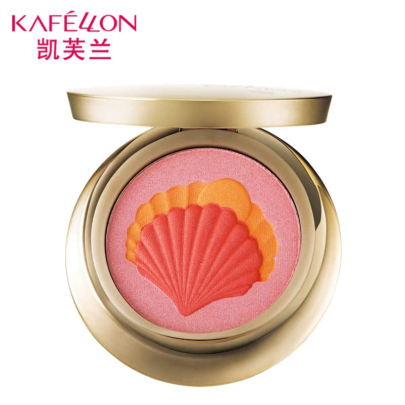 kafellon/凯芙兰蜗牛金致粉漾心情颊彩 轻薄细腻 持久自然红润