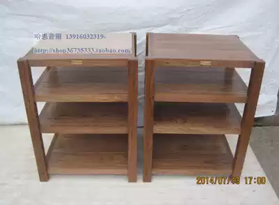 Chengyu rack solid solid single four-layer black walnut full solid wood power amplifier frame cabinet TV