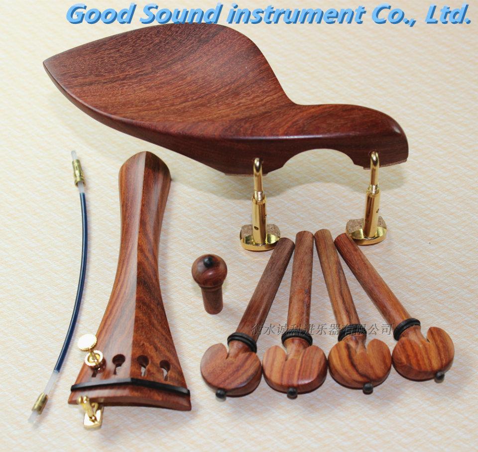 High-grade violin accessories Red sandalwood violin accessories String button pull string plate cheek plate Full set of accessories