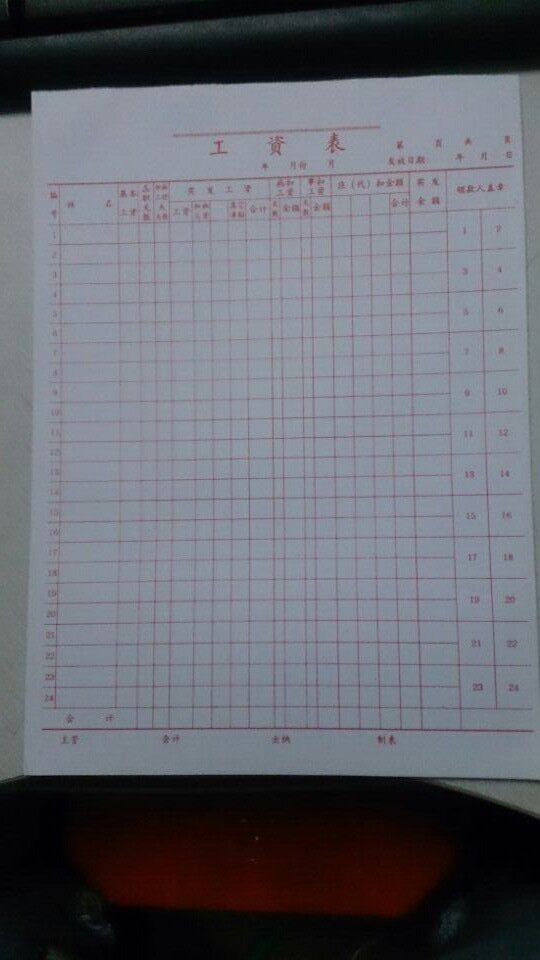 16k Wage Table Straight Finance Private Accounting Form Wage Issuance Form