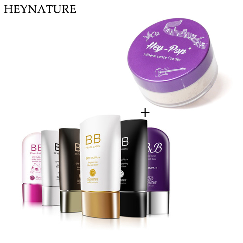 heynature/韩妮采 植物药妆防晒BB霜+Hey-Pop矿物质蜜粉/散粉