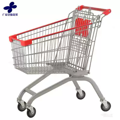 Guangzhou factory direct sales supermarket shopping cart large shopping mall hand push selection car purchase supermarket special shopping pick-up box
