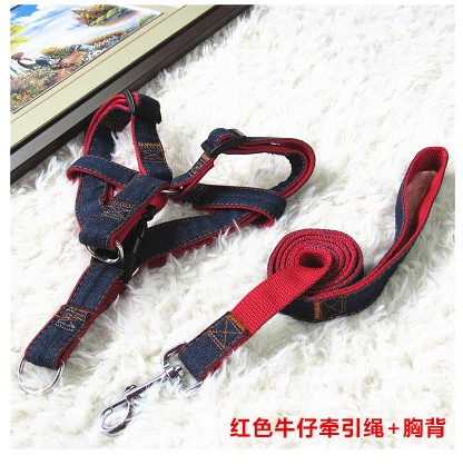 Dog traction rope dog chain pet supplies dog rope large medium size small dog traction rope cowboy chest strap