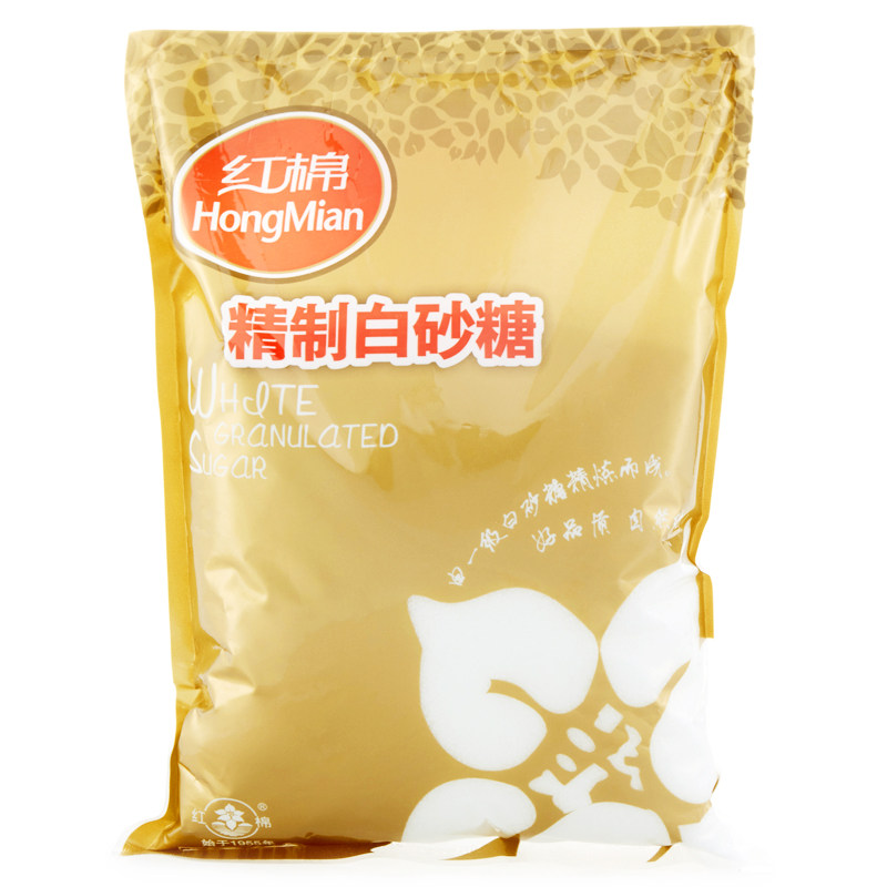 【天猫超市】红棉精制细白砂糖1000g装 烘焙白糖细砂糖幼砂糖食糖