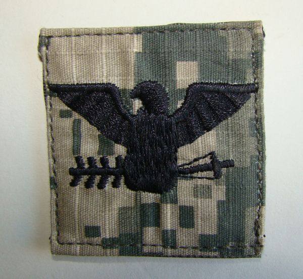 American embroidery badge American Colonel ACU with Magic Pastel Arm Badge