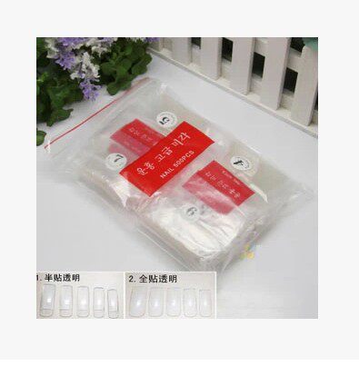 Mechia Supplies Tool Phototherapy Machine Nail Polish Patch South Korea Fakic Chia Slices Fake Nail Transparent 500 Sheet Clothing