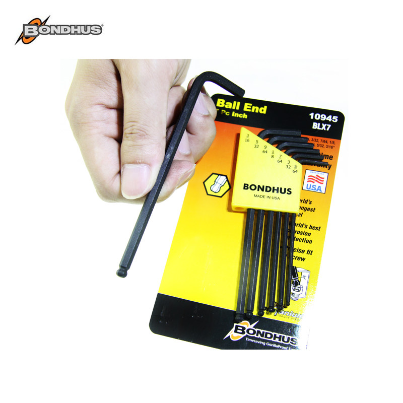 (Original BONDHUS) imported extended ball head hex wrench inch 10945 10932