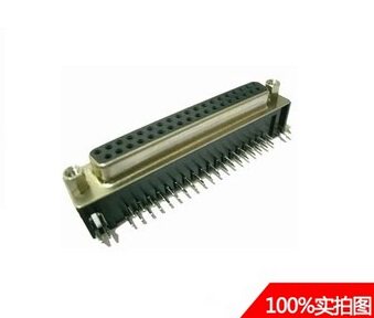 D-SUB connector DR 37P female seat 90 degree plug-in DB VGA interface two-row hole seat