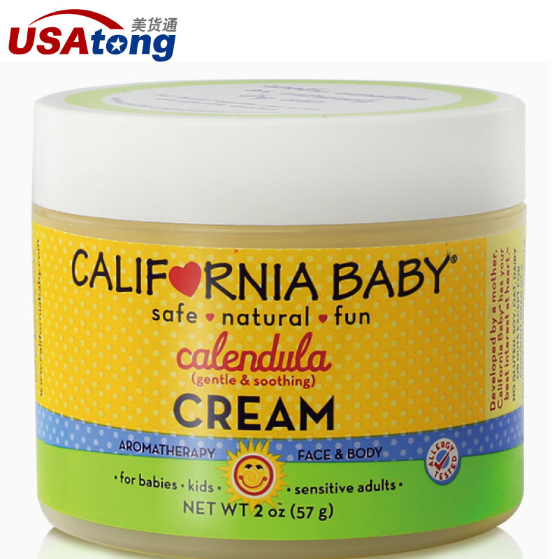 美国California Baby加州宝宝金盏草 婴儿防湿疹保湿润肤面霜57g