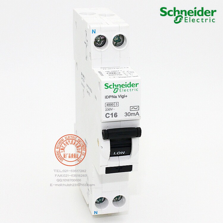 Schneider Schneider integrated earth leakage with only 1 pole position leakage switch IDPNA VIGI 