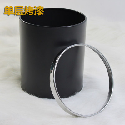 Moisturizing Flags Double Layer Bins Stainless Steel Thickened Wastebasket Creative Fashion Home Hotel Kitchen Bins Living Room