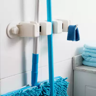 MeiKe powerful suction cup mop rack broom mop adhesive hook suction cup traceless mop clip mount mop hanger