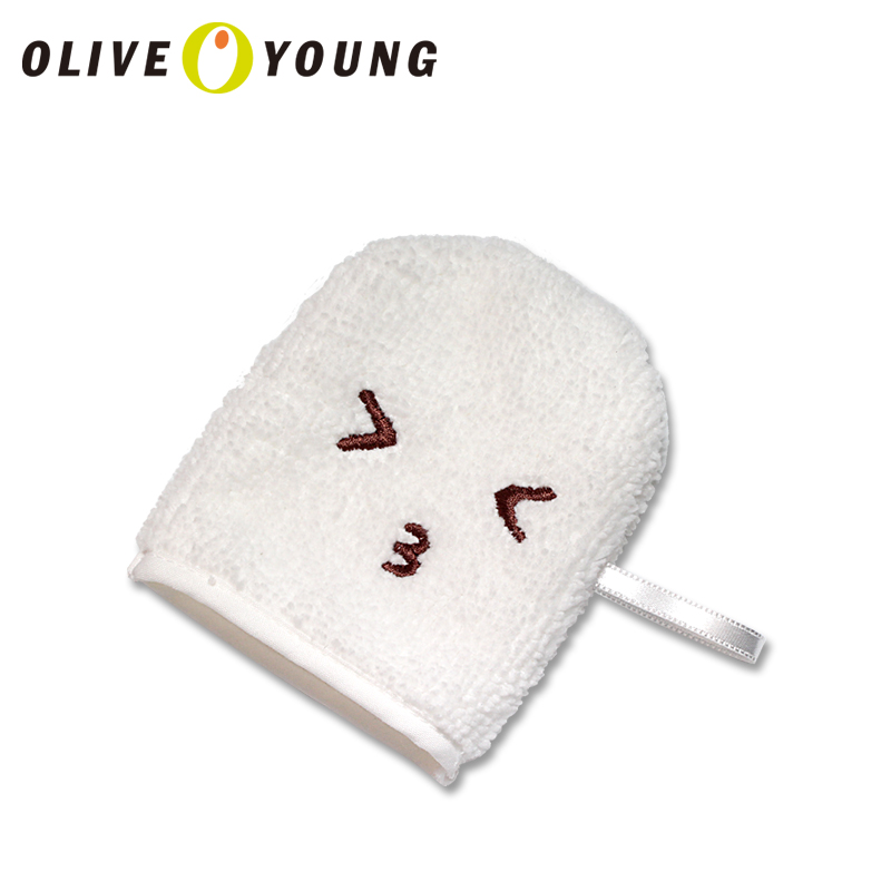 【oliveyoung】欧利芙洋 可爱柔软洁面手套 超细纤维 1个装