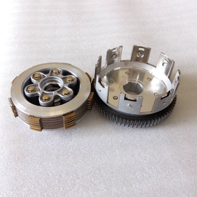 Money Jiang Lifan CG150 200 Six columns plus hard clutch assembly with anti-groove stainless steel sheet big tooth outer cover