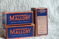 [早期原盒美国MALLORY摩罗里红蓝贴纸电容10uf/450V 滤波退耦]