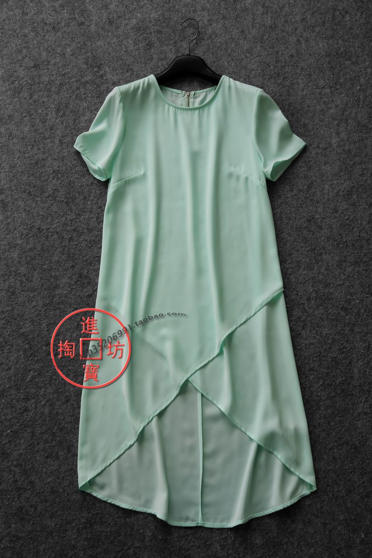 148D 0628 minimalist fashion euphoria with light and snow spun loose straight cylinder type foreign dress