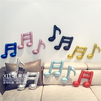 Baby full moon 100 days decoration Childrens birthday party concert Wedding celebration Wedding decoration note aluminum film balloon