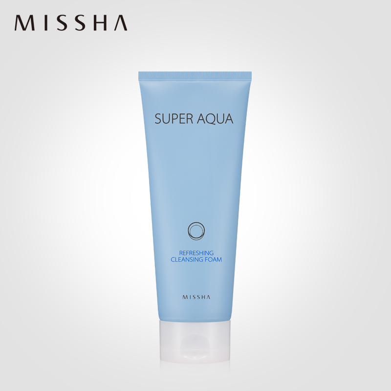 Missha水清颜舒爽洁面泡沫洗面奶 200ml 深层清洁 补水保湿 正品