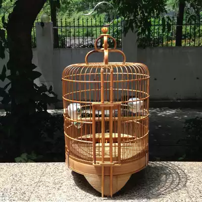 Thrush pen bamboo pigeon cage Bamboo bamboo bird cage Starling old bamboo cage Qingyuan cage Sixi bird cage Thrush bird cage