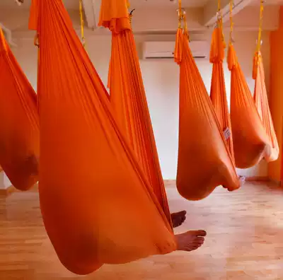 Yoga studio home air yoga hammock sling swing hanging bracket fixing plate extension belt yoga rope