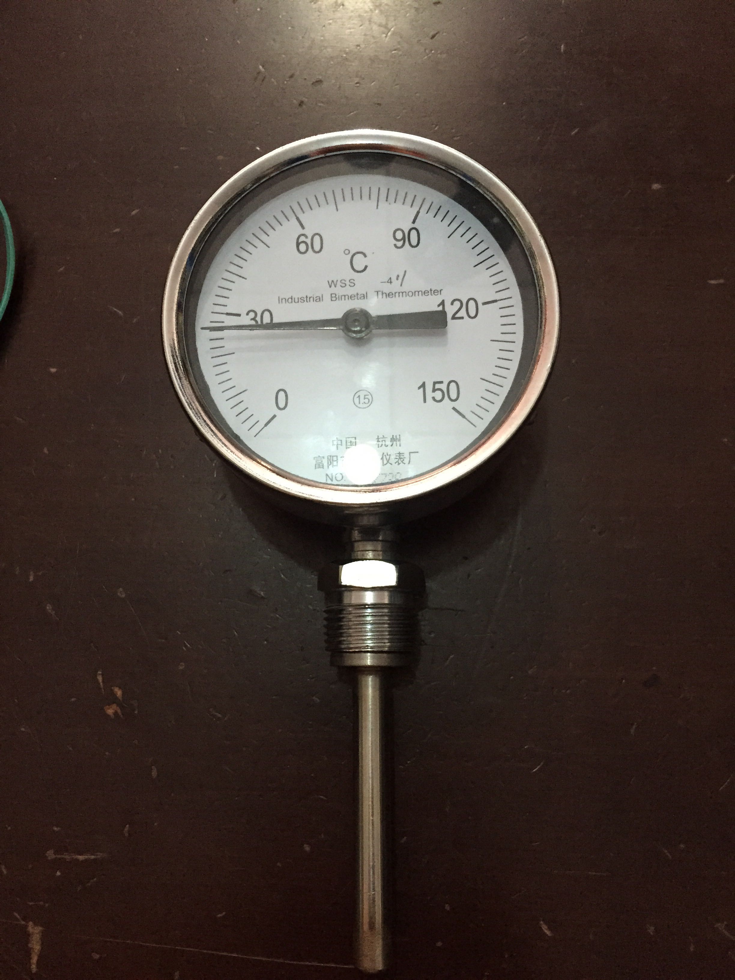 Pointer - bimetal temperature meter WSS - 411 Bimetallic thermometer Boiler pipeline industrial temperature meter radial
