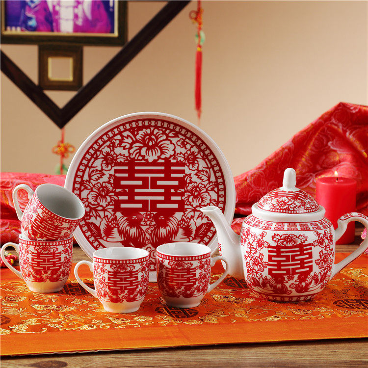 Buy Bao chinese wedding tea set wedding Mandarin Duck Double suite