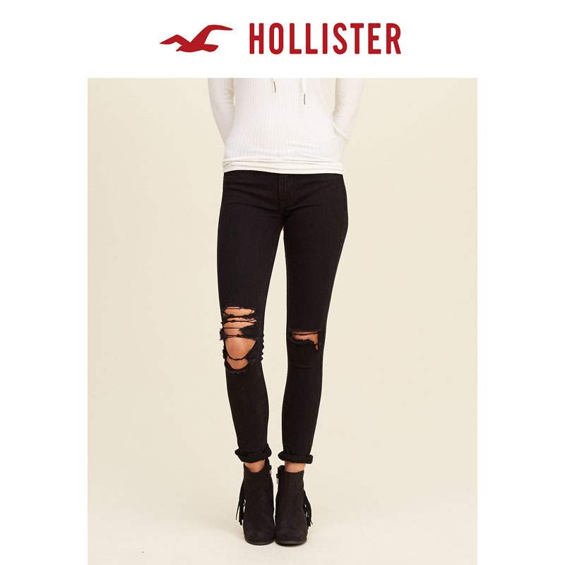 Hollister 2016春装新款Super Skinny 牛仔裤 女 113782