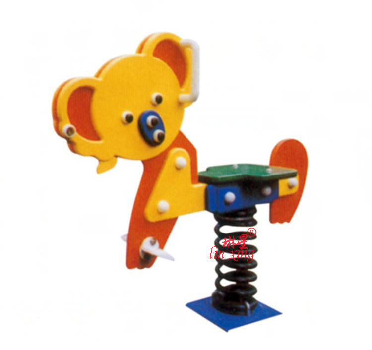 Children Outdoor Springs Rocking Music Nursery School Children Rocking Horse Animal Trojan Horse Park Community Fitness Equipment Toys