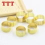 TTT thimble vàng để bảo vệ ngón tay ngón tay May công cụ DIY đồng thimble handmade cross-stitch phụ kiện may - Công cụ & vật liệu may DIY kim khâu len