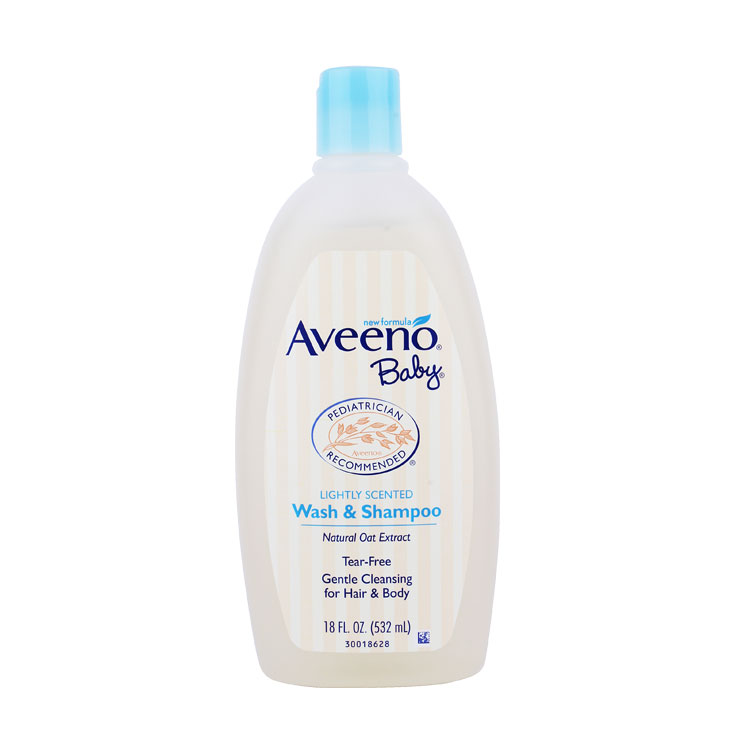 美国 Aveeno baby艾维诺 婴儿宝宝燕麦无泪2合1洗发沐浴液532ml