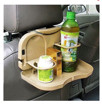 Seat back car dining table dining tray car water cup holder foldable multifunctional car drink holder car rack