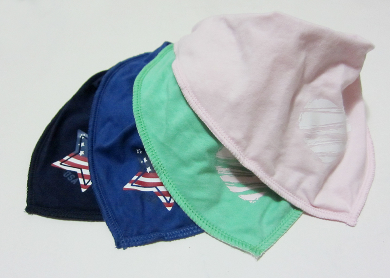 Hot sale rush to buy foreign trade original single multi-color double layer cotton baby triangle towel baby saliva towel bib