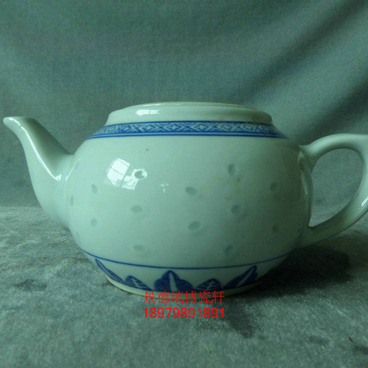 Jingdezhen Cultural Revolution Factory goods porcelain Original Guangming Porcelain Factory Blue and white exquisite persimmon fruit pot Teapot